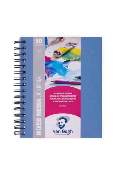 Van Gogh A5 Notebook - 160 Gr.50 Ypr., Spiral and Hard Cover