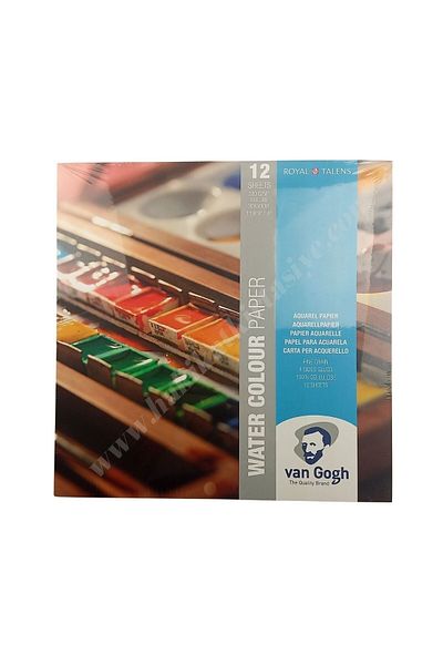 Talens Van Gogh Watercolor Block - 300g, 30X30Cm, 12 Sheets