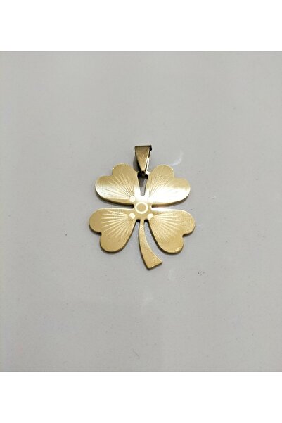 AKSESUARIM Kadın Yonca Figürlü Çelik Kolye Ucu