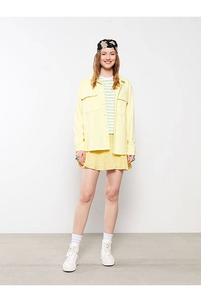 LC Waikiki Xside Damen-Shortsrock aus Viskose mit elastischer Taille und Muster