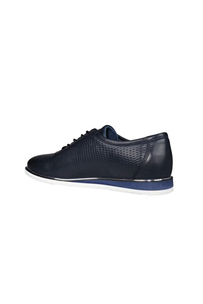 MARCOMEN 11022 Чоловічі повсякденні черевики з натуральної шкіри, синього кольору, на підошві Eva