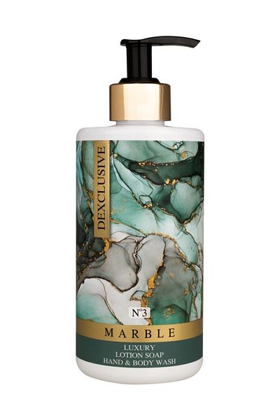 DEXCLUSIVE Luxury Bath Concept Liquid Soap with Lotion 400 Ml- Marble Series No:3