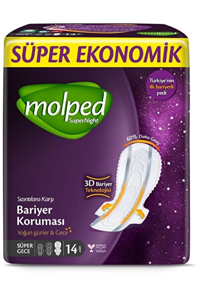 Molped Super Economical 14-Piece Pad Super Night Intensive Days & Night