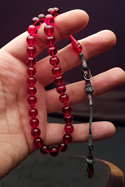 OTTOTESBİH Атеш Кехрибар Тесбіх 1000 Аяр Срібний Тесбіх з китицями