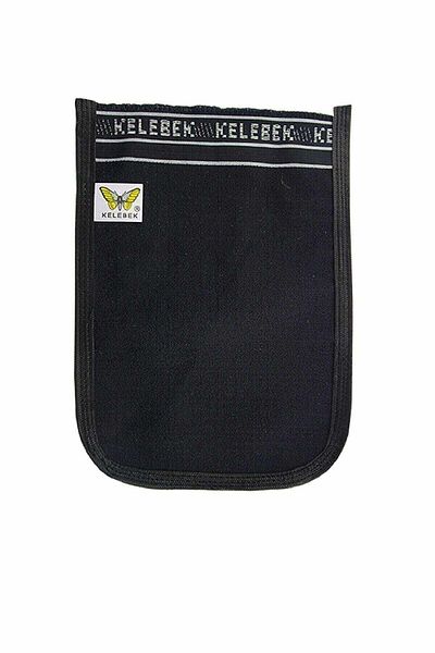 Kelebek Kese Ottoman Thick Black Bathroom Bath Washcloth 25x17 cm