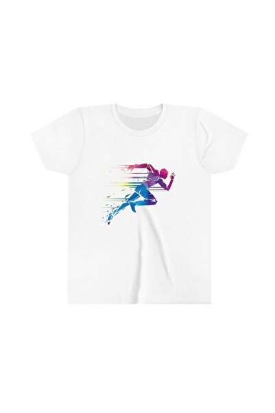 LADİJİTAL BASKI ÇÖZÜMLERİ Atletika Štampano Bela T-shirt