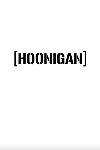 MegaSticker ملصق سيارة Hoonigan، ملصق زجاجي 14x4 سم
