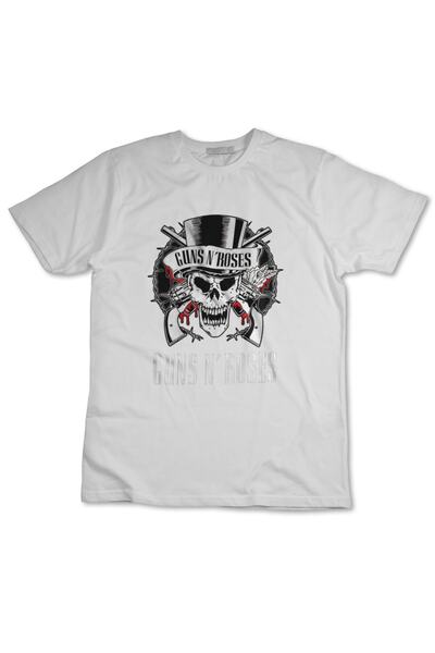 TeeDükkan Guns N’ Roses bela Štampano majica