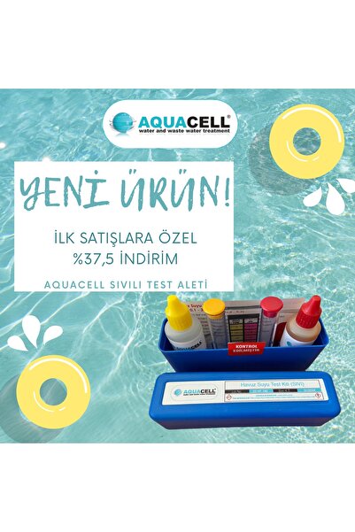 AQUACELL Havuz Suyu Test Kiti (klor - Ph) Sıvılı Ölçüm Aleti
