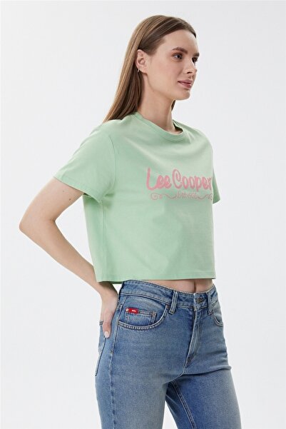 Lee Cooper Britney Women's Crew Neck T-shirt Green