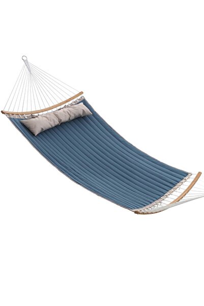 ALTINOLUK HAMAK Oval Tahtalı Yeni Çift Kişilik Yastıklı Kumaş Hamak Indigo