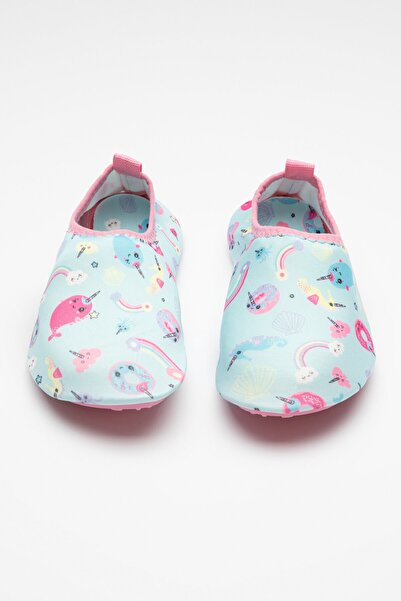 Penti Çok Renkli Kız Çocuk Blue Unicorn Sea Shoes