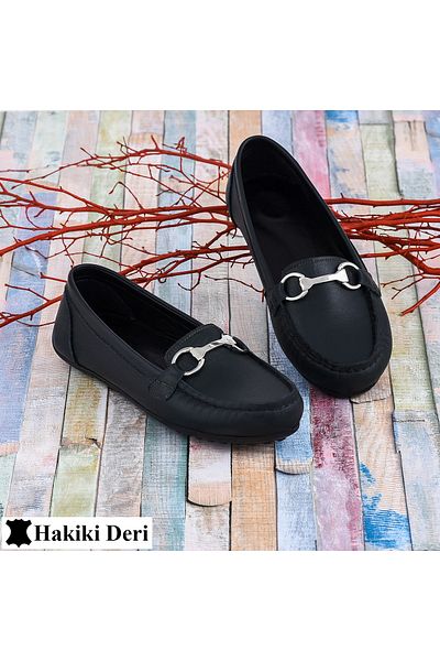 Moosefield Genuine Leather Hand-Saddled Orthopedic Ballerinas