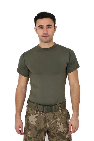 KORDAK Μπλουζάκι Khaki Microfiber - Μικρό μπλουζάκι με κοντό μανίκι - Αθλητικό μπλουζάκι - Στρατιωτικό υλικό