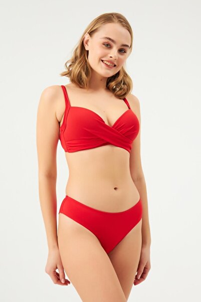 Eros Dagi Kadın Kaplı Bikini Üst Kırmızı 810-