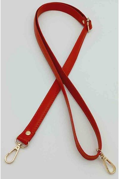 angel çanta aksesuar Red 125x2 Cm Bag Handle Sliding Light Gold Metal
