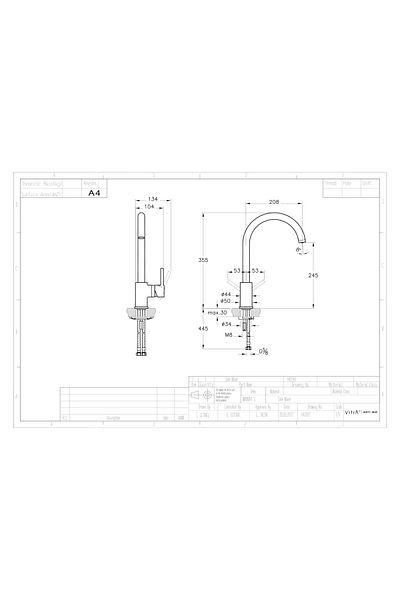 Artema Krom Store New Model Öztrend MinimAx S A42091 Sink Mixer - PAttern 976748