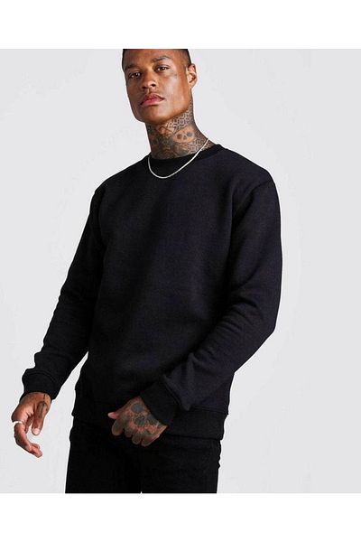 İmpavido Hanorac negru oversize - decolteu