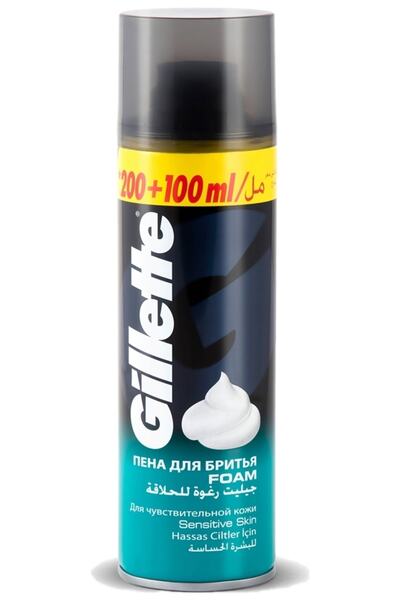 Gillette Tıraş Köpüğü 300 Ml Hassas Ciltler