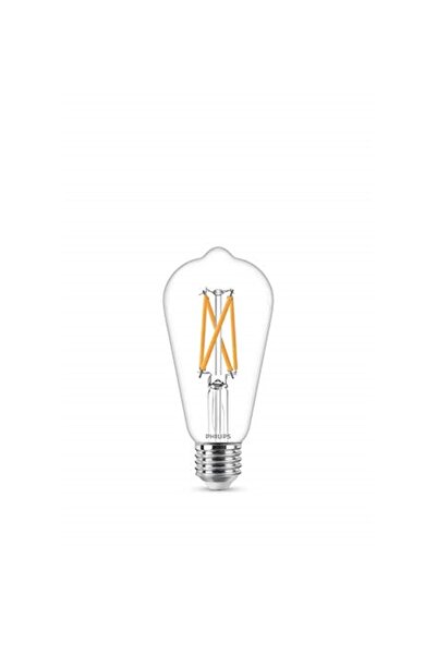 Philips Led Classic 60w St64 Filament Ampul, 2700k Sarı Işık, E27 Normal Duy, Dim Edilebilir