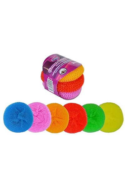 Life Line Parex Çizmez Ovma Teli 6 Adet Non Scratch Scourer 6 Pcs Hassas Yüzey Yemizleyici