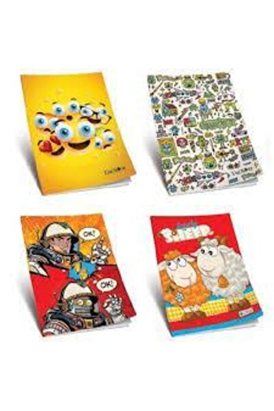 ÇINAR DEFTER دفتر ملاحظات مربعات بغلاف كرتوني A5، 60 ورقة، عبوة من 12 قطعة