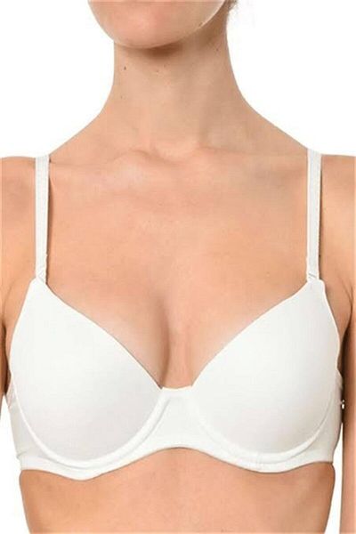 Orkide Pack of 3 Women's Black and White Skin Basic Padded Underwire Bra with Thin Laps in the Middle 2250