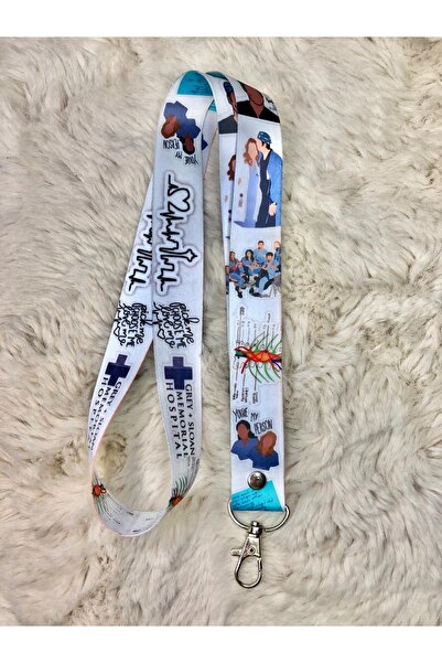 Hediyebum Doktor Hemşire Sağlıkçı Desenli Boyun Askı Ipi
