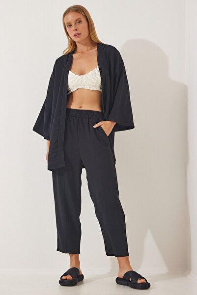 Happiness İstanbul Two-Piece Set - Black - Relaxed fit