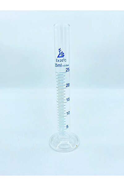 CAMBURADA CAMGEN Cam Mezür Uzun Form A Kalite Borosilikat 25ml 1 Adet