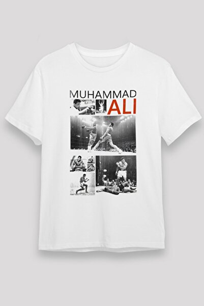Adrift Muhammed Ali Beyaz Unisex Tişört T-shirt