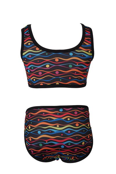 TESMAY Hiem Girl's Swimsuit 2-Piece Suit Swimwear UV-Proof Strap-Slim Fit