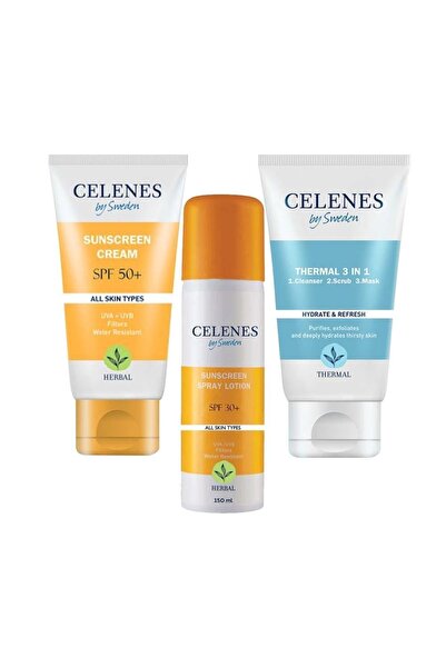 Celenes By Sweden 3in1, Güneş Koruyucu 30 Spf Ve 50 Spf