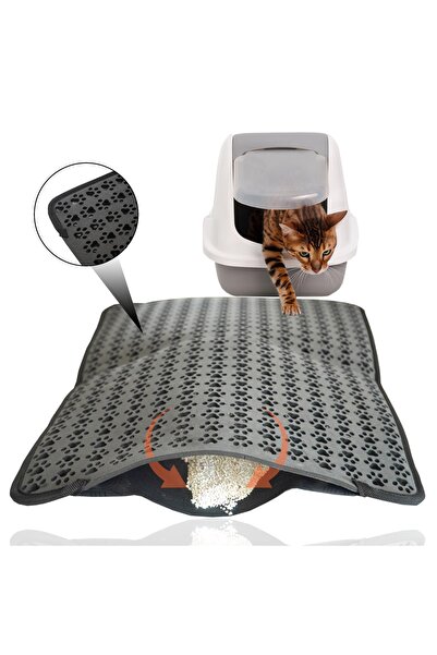 KAYOUBI Kedi Kumu Matı Paspası Tuvalet Kabı Önü Kum Toplayıcı Elekli Eva Iki ...