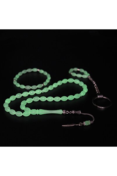 PİGADO Персонализирана фосфоресцираща гривна с молитвени мъниста „Котешко око...