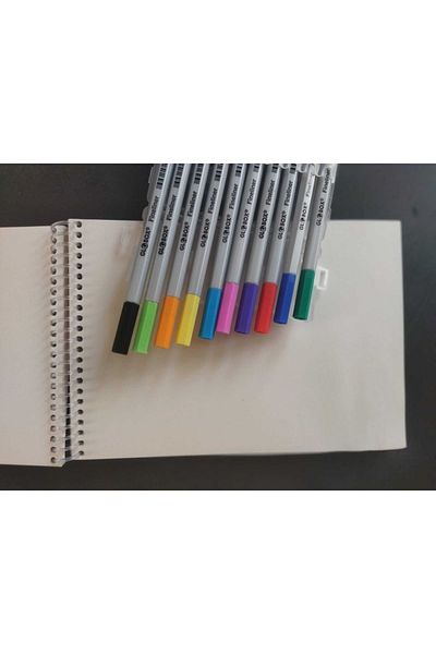Koala Charcoal Drawing Notebook and Finelineer Pen