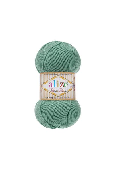 Alize Baby Best Hand Knitting Yarn Wool Yumak Light Mint 463