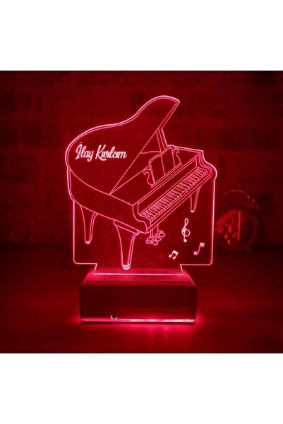 Hediyeiste Piyano 3d Gece Lambası Müzik Öğretmenine Hediye