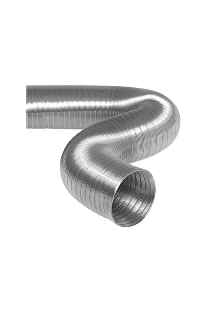 AFS Semi 316l Çelik Şömine Borusu Yarı Esnek Çift Sarım 200 Mm