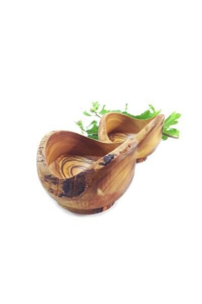 Zethome Zeytin Ağacı Ahşap Kütüklü Kase 10 Cm