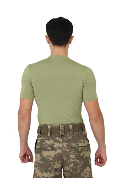 KORDAK Ανδρικό μπλουζάκι με κοντό μανίκι Nano Green Microfiber - Στρατιωτικό μπλουζάκι