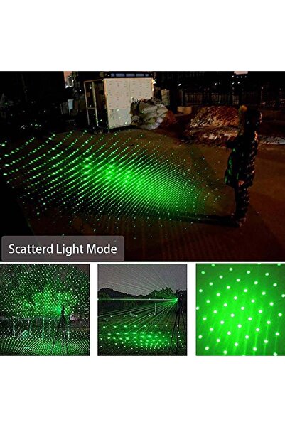 gaman New Model Şarjlı Güçlü Yeşil Lazer Pointer Yakıcı 1000 Mw Siyah Metal Kasa 2022