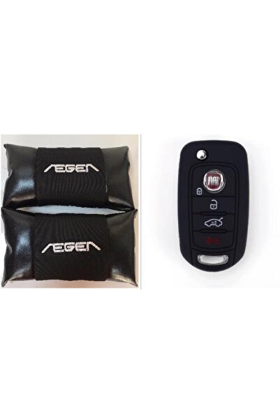 ŞENYILDIZ AKSESUAR Fiat Egea Silikon Anahtar Koruma Kılıfı Ve 2 Adet Deri Oto...