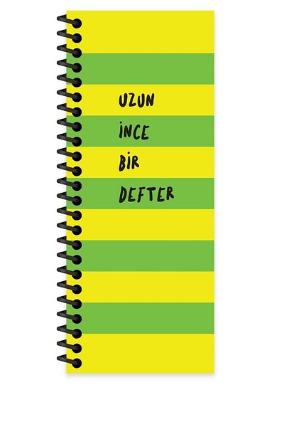 KESKİN COLOR Green 140 Yp.straight.spr.hard Cap.long Thin Bi Notebook - Sharp (8*21) Cm