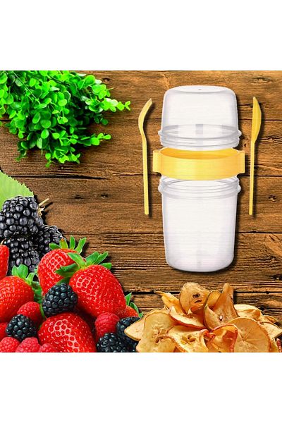 Titiz 650 ml Taken Go Muesli Container (Ap-9451) Red