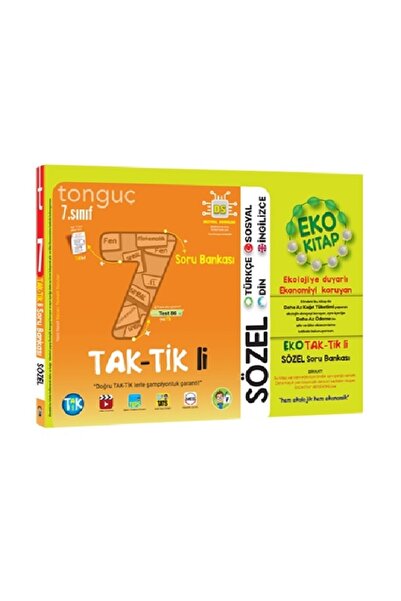 Tonguç Akademi Tonguç 7. Sınıf Sözel Eko Taktikli Soru Bankası