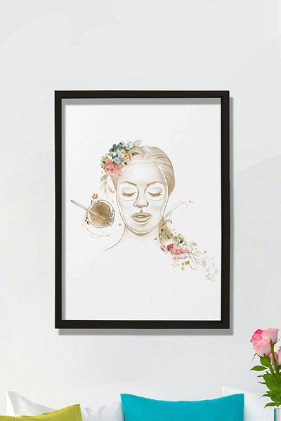 Dekor Loft Artă de perete pentru estetician, decor spa, plastic și chirurg estetic, pictură murală pentru camera medicului