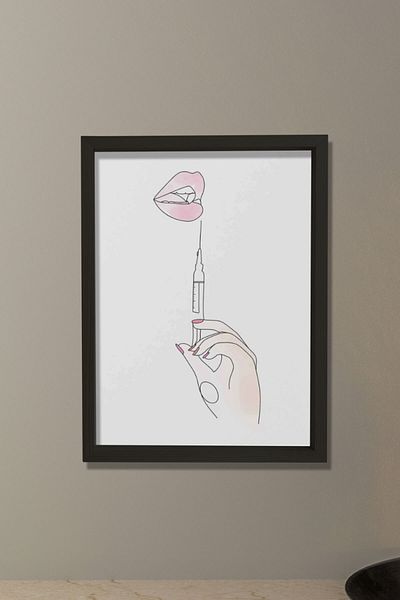 Dekor Loft Μεγέθυνση χειλιών, Εκτύπωση Derma Filler, Πλαστική και Αισθητική Χειρουργική, Ζωγραφική τοίχων δωματίου γιατρού