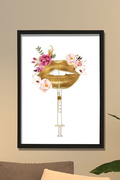 Dekor Loft Chirurg plastician estetic pentru mărirea buzelor, cadou pentru chirurg cosmetic, decor clinic estetic