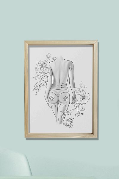 Dekor Loft Marcarea corpului, chirurgie reconstructivă, chirurgie plastică și estetică, pictură murală pentru camera medicului